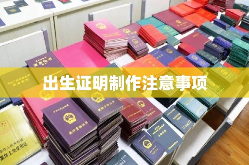 平遥出生证明制作注意事项