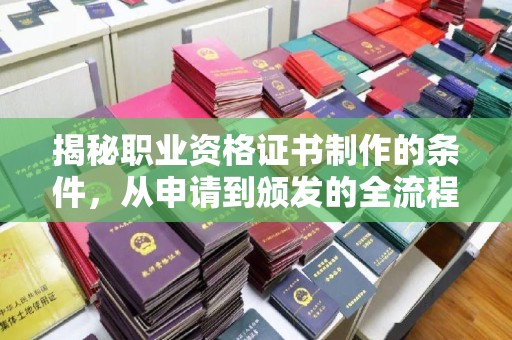 平遥揭秘职业资格证书制作的条件，从申请到颁发的全流程解析
